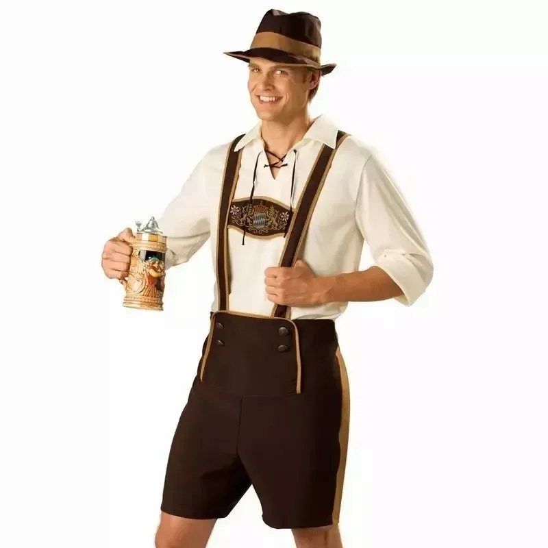 Beer & Wine Grab - 2026 Oktoberfest Costume Man Bavarian Octoberfest
