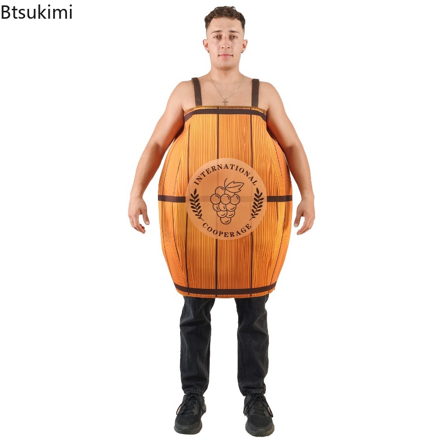 Beer & Wine Grab - Adult German Beer Barrel Cosplay Costume