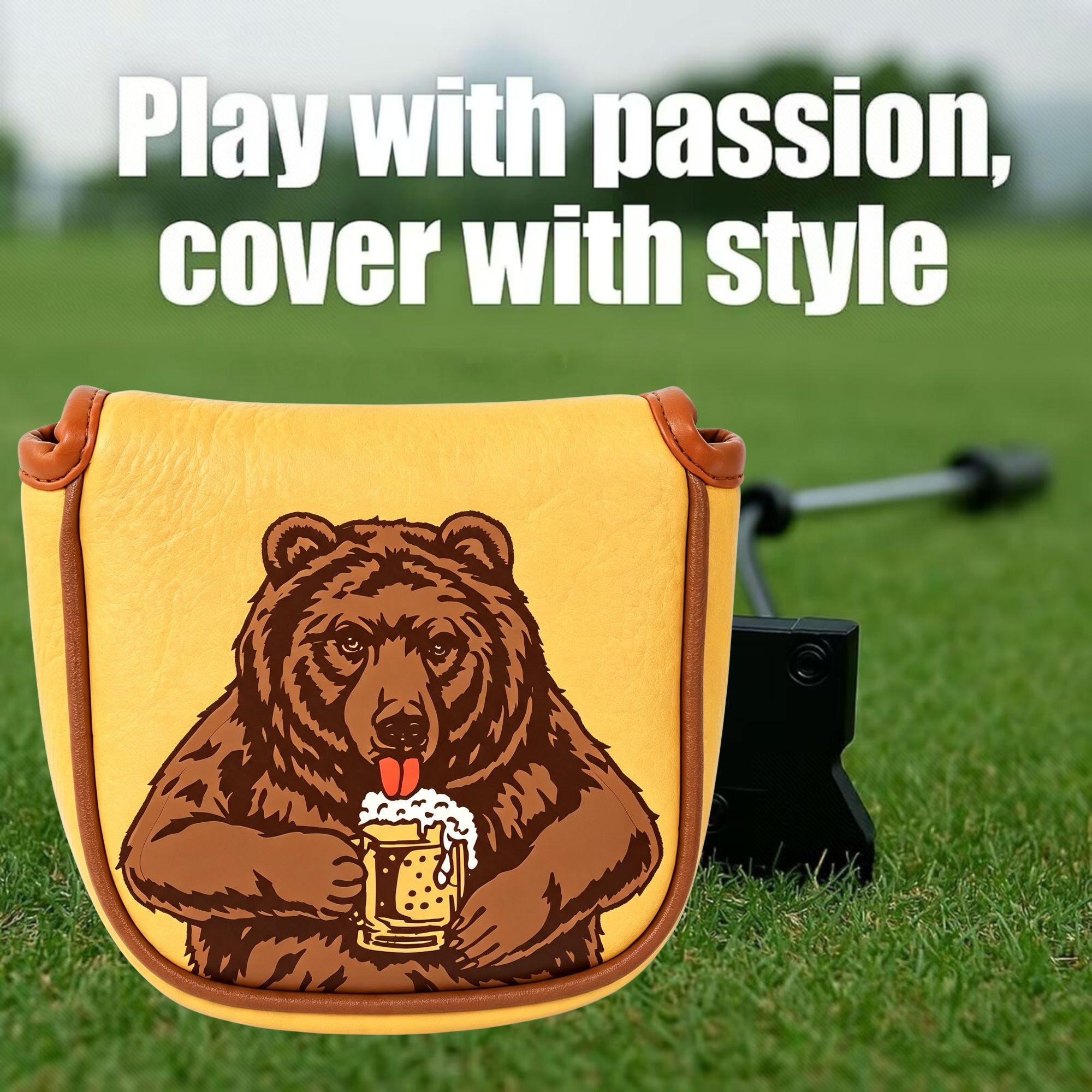 Skull Embroidered Golf Mallet  - đánh giá và giá Beer & Wine Grab