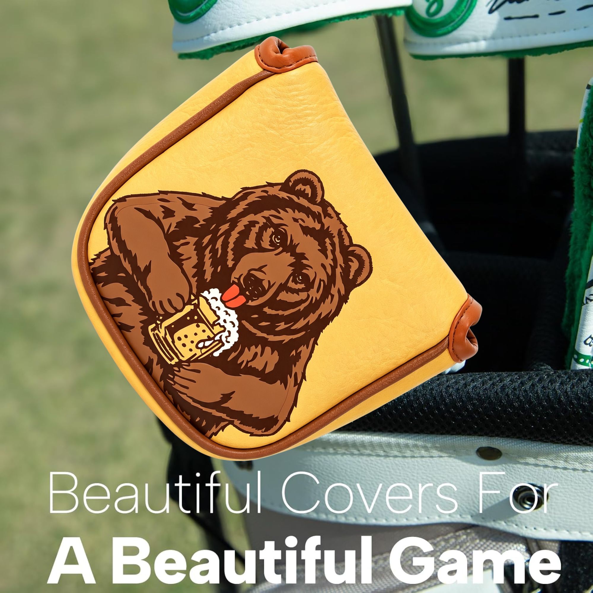 Skull Embroidered Golf Mallet  - đánh giá và giá Beer & Wine Grab