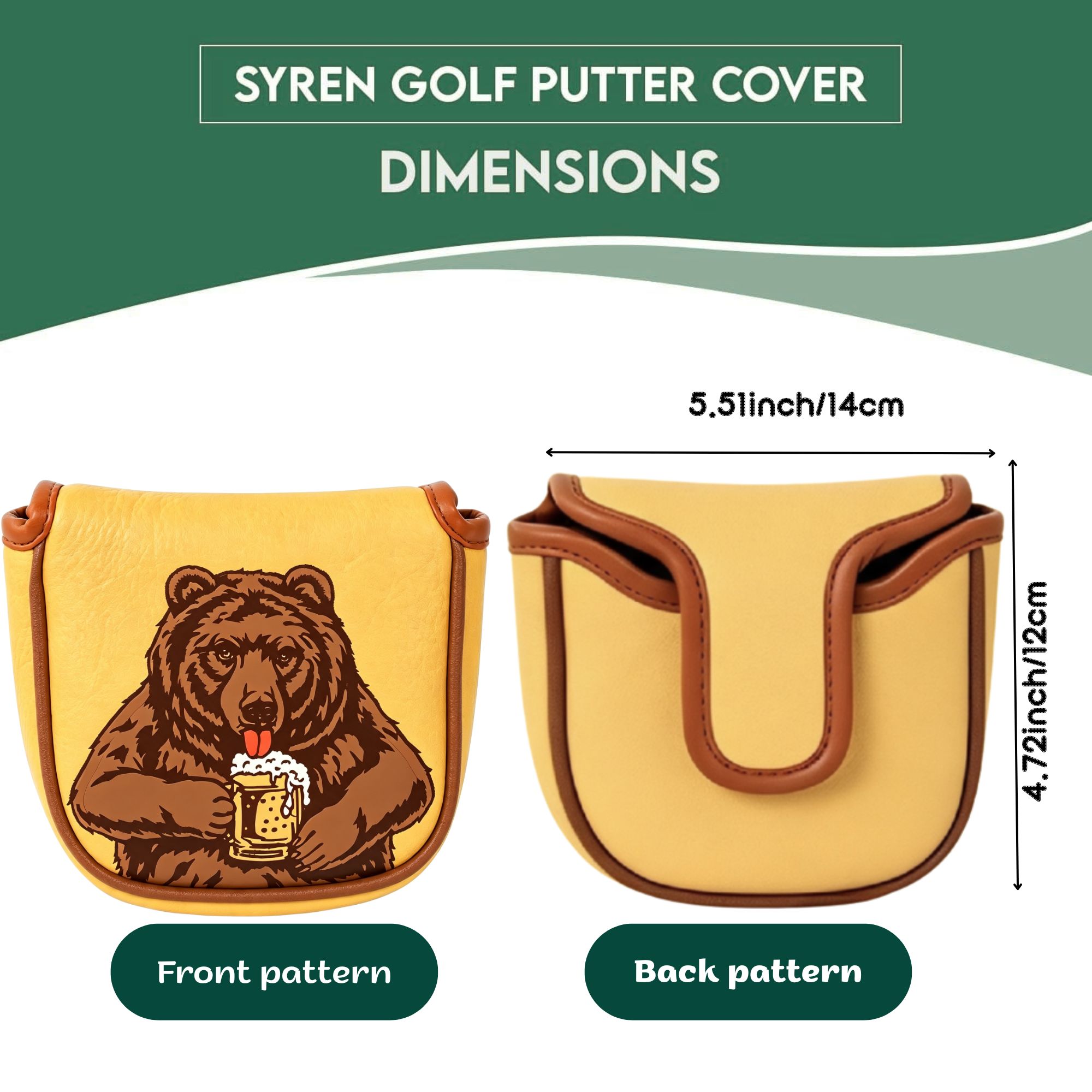 Skull Embroidered Golf Mallet  - đánh giá và giá Beer & Wine Grab