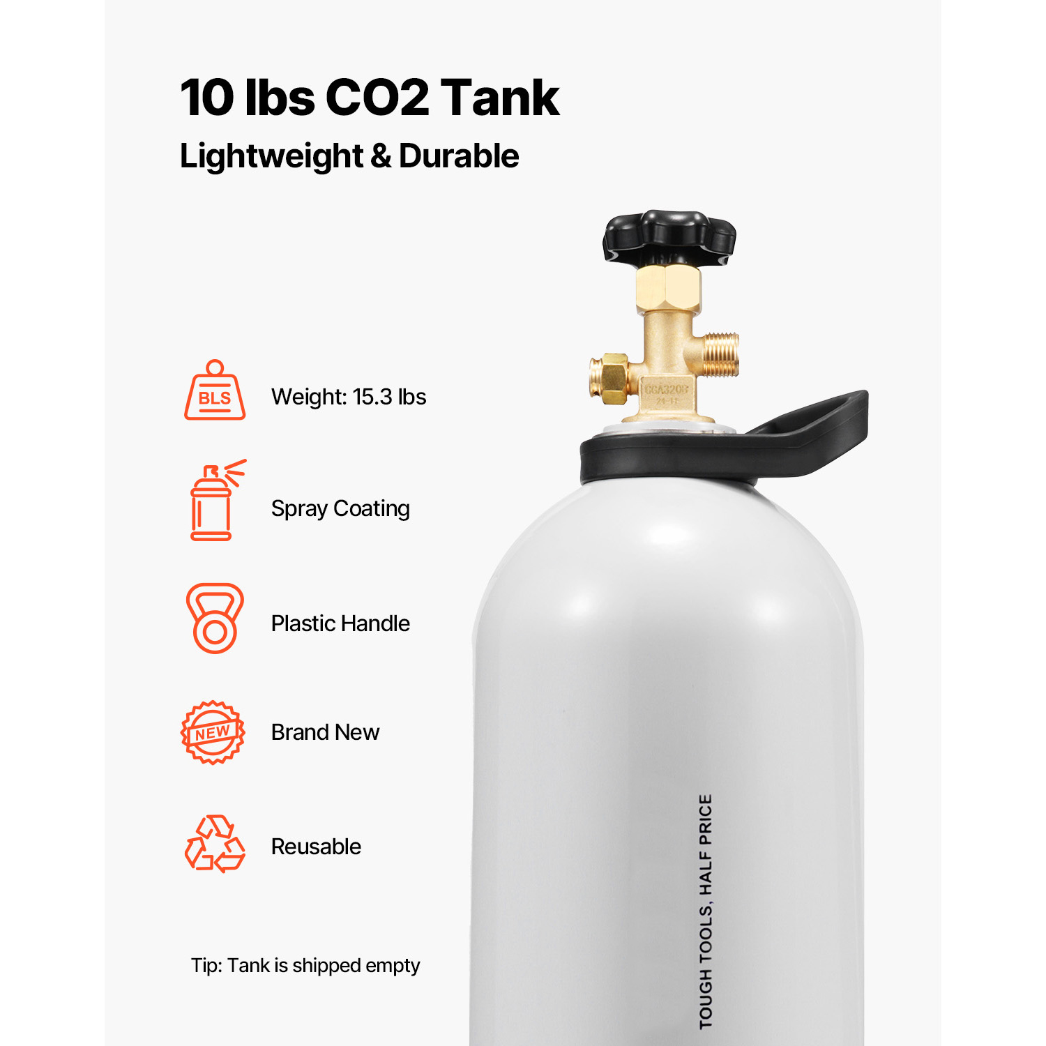 SucceBuy CO2 Tank 10 lbs New A - đánh giá và giá Beer & Wine Grab